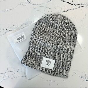 Love Your Melon Black and White Knit Beanie